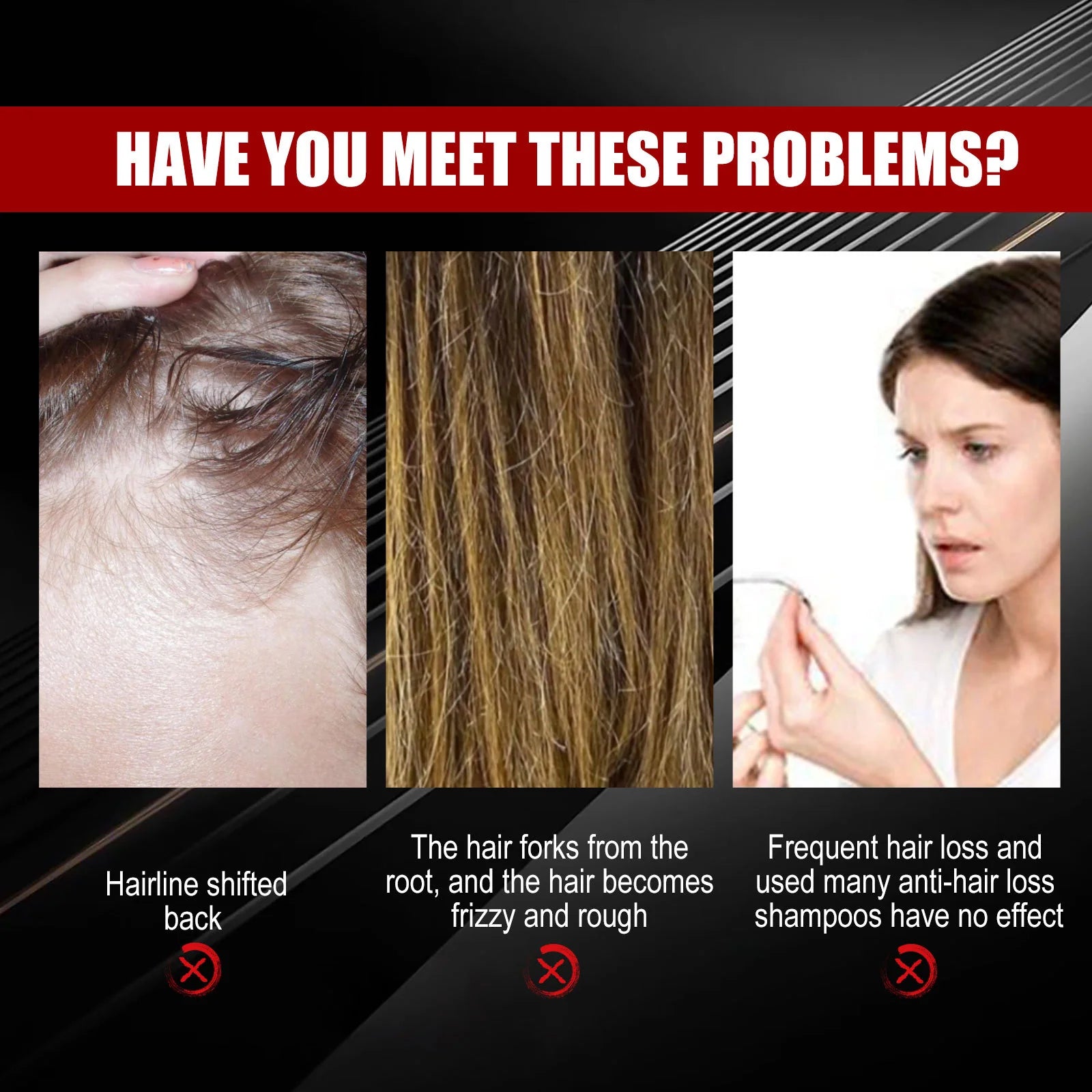 BLACK RICE HAIR MIST for STRENGTHENING & THICKENING MOISTURIZING & REPAIRING ROOTS SMOOTHING GROWTH SPRAY